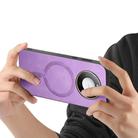 For Honor X50 Retro Magsafe Magnetic PU Back Cover Phone Case(Purple) - 3