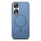 For Honor 90 Retro Magsafe Magnetic PU Back Cover Phone Case(Blue) - 2