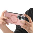 For Honor 90 Retro Magsafe Magnetic PU Back Cover Phone Case(Pink) - 3