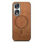 For Honor 90 Retro Magsafe Magnetic PU Back Cover Phone Case(Brown) - 2