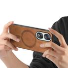 For Honor 90 Retro Magsafe Magnetic PU Back Cover Phone Case(Brown) - 3