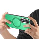 For Honor 90 Pro 5G Retro Magsafe Magnetic PU Back Cover Phone Case(Green) - 3
