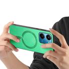For Honor Play7T Retro Magsafe Magnetic PU Back Cover Phone Case(Green) - 3