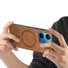 For Honor Play7T Retro Magsafe Magnetic PU Back Cover Phone Case(Brown) - 3