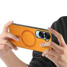 For Honor X50i Retro Magsafe Magnetic PU Back Cover Phone Case(Yellow) - 3