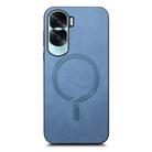 For Honor X50i Retro Magsafe Magnetic PU Back Cover Phone Case(Blue) - 2