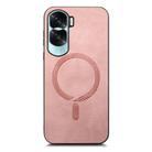 For Honor X50i Retro Magsafe Magnetic PU Back Cover Phone Case(Pink) - 2
