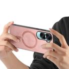 For Honor X50i Retro Magsafe Magnetic PU Back Cover Phone Case(Pink) - 3