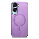 For Honor X50i Retro Magsafe Magnetic PU Back Cover Phone Case(Purple) - 2