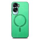 For Honor X50i Retro Magsafe Magnetic PU Back Cover Phone Case(Green) - 2
