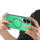 For Honor X50i Retro Magsafe Magnetic PU Back Cover Phone Case(Green) - 3