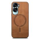 For Honor X50i Retro Magsafe Magnetic PU Back Cover Phone Case(Brown) - 2