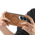 For Honor X50i Retro Magsafe Magnetic PU Back Cover Phone Case(Brown) - 3