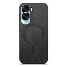 For Honor X50i Retro Magsafe Magnetic PU Back Cover Phone Case(Black) - 2