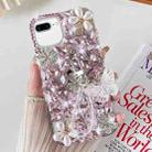 For iPhone 7 Plus / 8 Plus Handmade Butterfly Diamond Inlay PC Phone Case(Pink) - 1