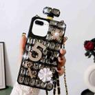 For iPhone 7 Plus / 8 Plus Crossbody Perfume Bottle Handmade Inlaid Diamond PC Phone Case(Black) - 1