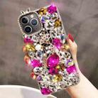 For iPhone 11 Pro Max Handmade Bling Rhinestone Gemstone Fox PC Phone Case(Purple) - 1