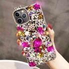 For iPhone 11 Pro Handmade Bling Rhinestone Gemstone Fox PC Phone Case(Purple) - 1