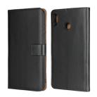 Leather Horizontal Flip Holster for Huawei Honor 8X MAX with Magnetic Clasp and Bracket and Card Slot and Wallet(Black) - 1