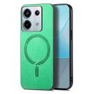 For Xiaomi Redmi K60 Ultra Solid Color Retro Magsafe PU Back Cover Phone Case(Green) - 1