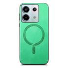 For Xiaomi Redmi K60 Ultra Solid Color Retro Magsafe PU Back Cover Phone Case(Green) - 3