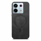 For Xiaomi Civi 3 5G Solid Color Retro Magsafe PU Back Cover Phone Case(Black) - 3