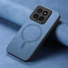 For Xiaomi 13T / 13T Pro Solid Color Retro Magsafe PU Back Cover Phone Case(Blue) - 2