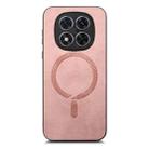 For Xiaomi Redmi Note 14 Pro+ 5G Solid Color Retro Magsafe PU Back Cover Phone Case(Pink) - 2