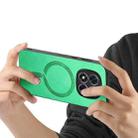 For Xiaomi Redmi Note 14 Pro+ 5G Solid Color Retro Magsafe PU Back Cover Phone Case(Green) - 3