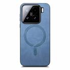 For Xiaomi 15 Solid Color Retro Magsafe PU Back Cover Phone Case(Blue) - 2