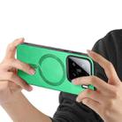 For Xiaomi 15 Solid Color Retro Magsafe PU Back Cover Phone Case(Green) - 3