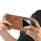 For Xiaomi 15 Solid Color Retro Magsafe PU Back Cover Phone Case(Brown) - 3