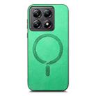 For Xiaomi 14T Solid Color Retro Magsafe PU Back Cover Phone Case(Green) - 2