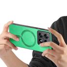 For Xiaomi 14T Solid Color Retro Magsafe PU Back Cover Phone Case(Green) - 3