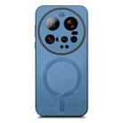 For Xiaomi 15 Ultra Solid Color Retro Magsafe PU Back Cover Phone Case(Blue) - 2