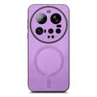 For Xiaomi 15 Ultra Solid Color Retro Magsafe PU Back Cover Phone Case(Purple) - 2