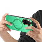 For Redmi A5 4G 171.7mm / Poco C71 Solid Color Retro Magsafe PU Back Cover Phone Case(Green) - 3