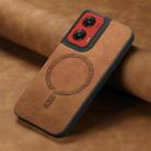 For Motorola Moto G Stylus 5G 2024 Retro Magsafe Magnetic PU Back Cover Phone Case(Brown) - 2