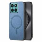 For Motorola Moto G Stylus 5G 2025 Retro Magsafe Magnetic PU Back Cover Phone Case(Blue) - 1