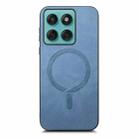For Motorola Moto G Stylus 5G 2025 Retro Magsafe Magnetic PU Back Cover Phone Case(Blue) - 2