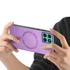 For Motorola Moto G Stylus 5G 2025 Retro Magsafe Magnetic PU Back Cover Phone Case(Purple) - 3