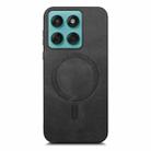For Motorola Moto G Stylus 5G 2025 Retro Magsafe Magnetic PU Back Cover Phone Case(Black) - 2