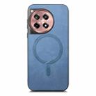 For OnePlus Ace 3 5G Solid Color Retro Magsafe PU Back Cover Phone Case(Blue) - 3