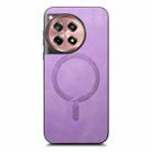 For OnePlus Nord CE4 / Ace 3V Solid Color Retro Magsafe PU Back Cover Phone Case(Purple) - 3