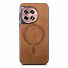 For OnePlus Nord CE4 / Ace 3V Solid Color Retro Magsafe PU Back Cover Phone Case(Brown) - 3