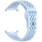 For Samsung Galaxy Watch Ultra 47mm Holes Style Square Buckle Solid Color Silicone Watch Band(Sky Blue) - 3