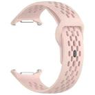 For Samsung Galaxy Watch Ultra 47mm Holes Style Square Buckle Solid Color Silicone Watch Band(Pink) - 3