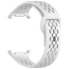 For Samsung Galaxy Watch Ultra 47mm Holes Style Square Buckle Solid Color Silicone Watch Band(White) - 3