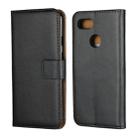 Leather Horizontal Flip Holster for Google Pixel 3 ,with Magnetic Clasp and Bracket and Card Slot and Wallet(Black) - 1