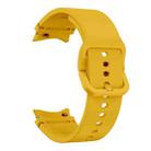 For Samsung Galaxy Watch FE 40mm Flat Sewing Design Silicone Watch Band(Apricot) - 3